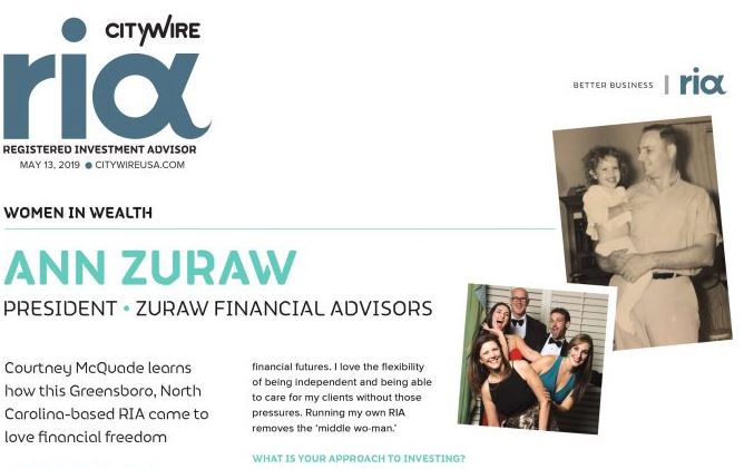 Ann Zuraw Highlighted in CityWire My Model Portfolio